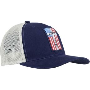 Hold Fast Kerusso One Nation Under God Flag, Navy One Size Fits Most Cotton/Polyester Baseball Hat Cap for Outdoor Activities