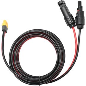 12AWG Solar Charging Cable 9.84FT/3M XT60 Adapter Connector to MC4 Solar Connecting Cable Connecting Solar Panel for Portable Power Station