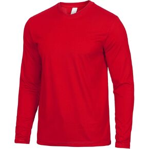 Decrum Long Sleeve T Shirt Men - Crew Neck Soft Casual Fashion Mens Full Sleeve T-Shirts