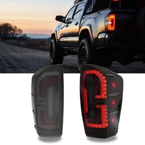 LED Tail Light Kit Suitable For Toyota Tacoma 2016-2022 Black Housing Flowing Light Effect Effect Easy Installation in Saudi Arabia