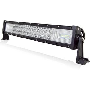 AUXTINGS 32 inch 405W Curved Triple Row 7D Led Work Light Bar Spot Flood Combo Beam DC 12V-24V 6000k Offroad Vehicles 4x4 Atvs Utvs