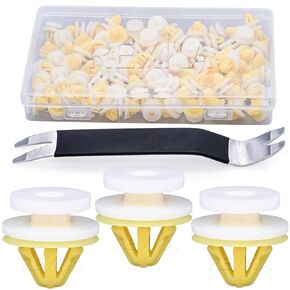 Rexka 51pcs Wheel Flare Moulding Clips DYC101420 Compatible with Land Rover Freelander Ranger Rover LR3 LR4 -Auto Body Clips Removal Tool