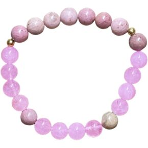 Soyzvteo Healing Beaded Bracelets Crystal Natural Stone Stretch Bracelet Rose Quartz Yoga Beads Chakra Bracelets Gifts Stone Beads Bracelets Stretch Bracelet for Women