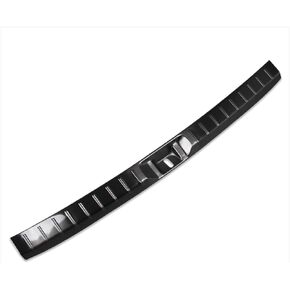 Beautost Fit for Toyota New Grand Highlander 2024 2025 Rear Inside Bumper Sill Plate Guard Cover Trim Stainless Steel (Black)