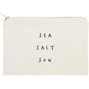 The Cotton & Canvas Co. Sea Salt Sun Summer Beach Cosmetic Bag and Travel Make Up Pouch