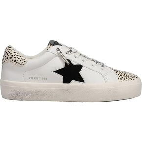 VINTAGE HAVANA Womens Forever Cheetah Platform Lace Up Sneakers Shoes Casual - White