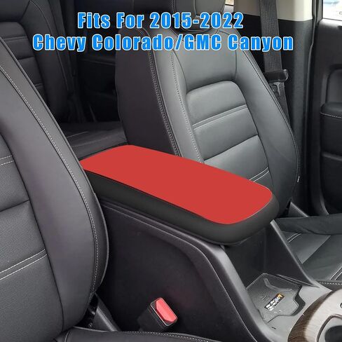 Rifoda Center Console Armrest Cover for 2015-2022 Chevy Colorado/GMC Canyon Accessories Arm Rest Box Pad Console Lid Protection Saver (Carbon Fiber with Black) in Saudi Arabia