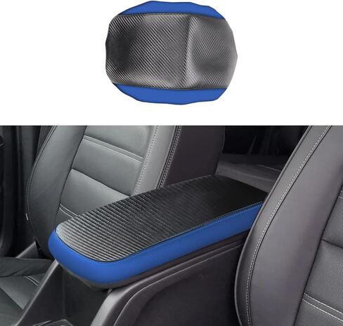 Rifoda Center Console Armrest Cover for 2015-2022 Chevy Colorado/GMC Canyon Accessories Arm Rest Box Pad Console Lid Protection Saver (Carbon Fiber with Black) in Saudi Arabia