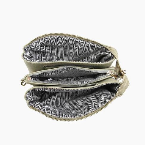 JEN & CO. Riley Vegan Straw Woven Wristlet, Womens Small Clutch, Adjustable/Detachable Strap Crossbody Shoulder Handbag Purse in Saudi Arabia