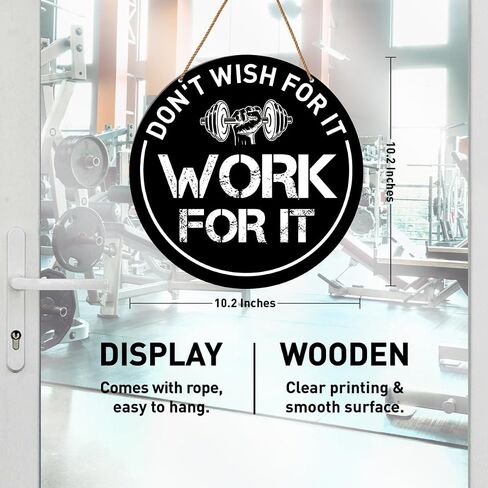 Gym Signs Wall Decor, Home Gym Motivational Wall Decor Gym Hanging Signs Decorations for Fitness Workout Room Gift for Woman Man Gym Enthusiast, Gym Rules in Kuwait