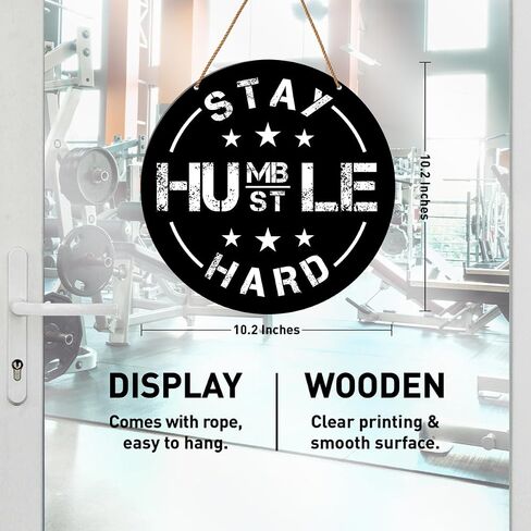 Gym Signs Wall Decor, Home Gym Motivational Wall Decor Gym Hanging Signs Decorations for Fitness Workout Room Gift for Woman Man Gym Enthusiast, Gym Rules in Kuwait