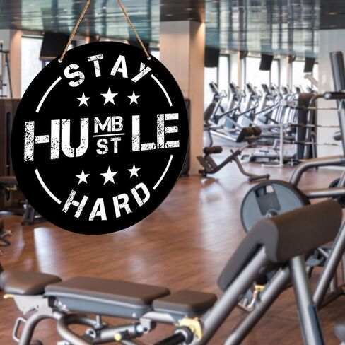 Gym Signs Wall Decor, Home Gym Motivational Wall Decor Gym Hanging Signs Decorations for Fitness Workout Room Gift for Woman Man Gym Enthusiast, Gym Rules in Kuwait