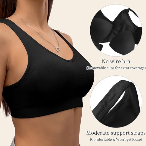 Wireless Sports Bralettes Bra with Support Minimizer No Underwire Comfort Full Coverage Bra for Women in Saudi Arabia