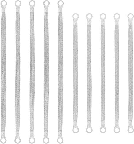 10pcs Automotive Engine Grounding Strap, 10/12 inch Engine Ground Strap Kit Braided Copper Ground Straps Automotive Ground Strap Wire Ground Strap Connectors for Most Cars in Saudi Arabia