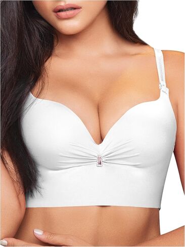 Sonryse C593 Faja Brasier كولومبيانو اللاسلكية رفع كامل التغطية الخلفية حمالات الصدر للنساء Sin Varillas para Mujer in Kuwait