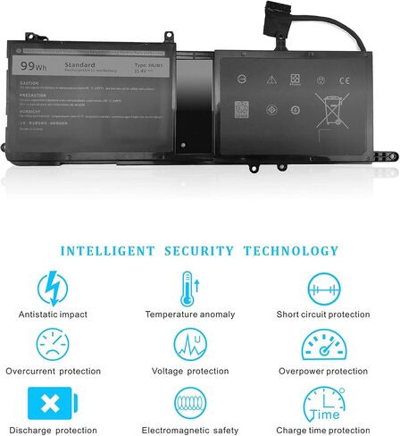 بطارية 40WH M5Y1K 14.8V لأجهزة Dell Inspiron 14 15 17 5000 3000 Series 5559 5558 3551 3567 5755 5756 5458 5759 5758 5759، لبطارية Dell 40wh القياسية القابلة لإعادة الشحن نوع M5Y1K 14.8V in Saudi Arabia