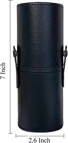 Makeup Brush Holder Travel Brushes Case Bag Cup Storage Dustproof for Women (Black) in Saudi Arabia