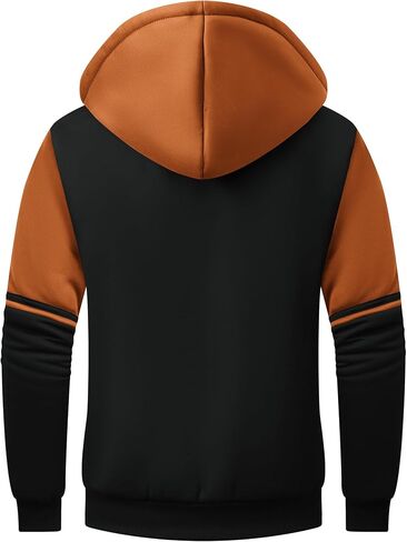 GEEK LIGHTING Hoodies for Men Heavyweight Fleece Sweatshirt - Full Zip Up Thick Sherpa Lined, Blue 2XL in Saudi Arabia