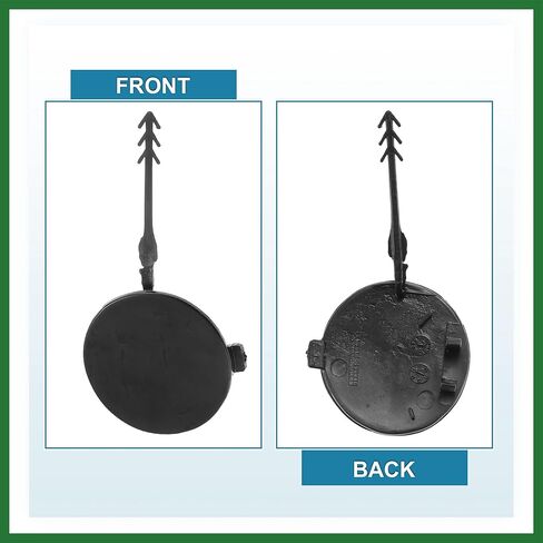 Motoforti Car Front Bumper Tow Hook Cover 8K0807241 for Audi A4 2009-2012 Tow Hook Eye Lid Cover Trailer Cap Black Long-Lasting in Saudi Arabia