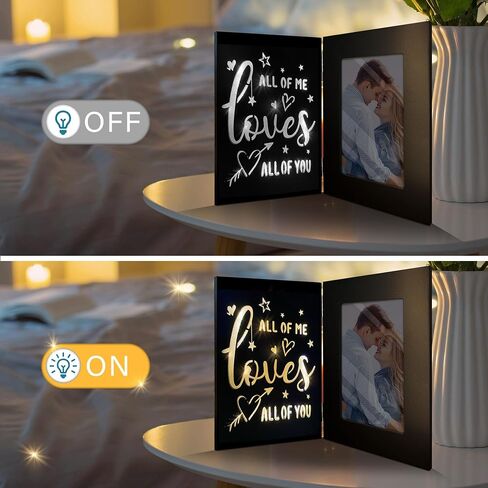 Valentines Day Gifts for Him, Romantic Couples Picture Frames, Anniversary Birthday Gifts for Him Boyfriend, Wedding Engagement Gifts for Her Girlfriend, Valentines Day Gifts, 4x6 Picture Frame for Boyfriend in Saudi Arabia