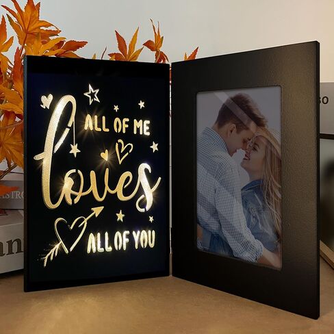 Valentines Day Gifts for Him, Romantic Couples Picture Frames, Anniversary Birthday Gifts for Him Boyfriend, Wedding Engagement Gifts for Her Girlfriend, Valentines Day Gifts, 4x6 Picture Frame for Boyfriend in Saudi Arabia