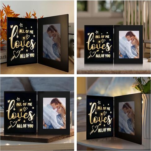 Valentines Day Gifts for Him, Romantic Couples Picture Frames, Anniversary Birthday Gifts for Him Boyfriend, Wedding Engagement Gifts for Her Girlfriend, Valentines Day Gifts, 4x6 Picture Frame for Boyfriend in Saudi Arabia