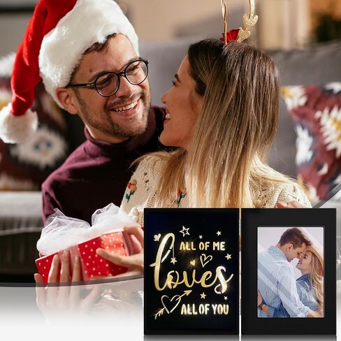 Valentines Day Gifts for Him, Romantic Couples Picture Frames, Anniversary Birthday Gifts for Him Boyfriend, Wedding Engagement Gifts for Her Girlfriend, Valentines Day Gifts, 4x6 Picture Frame for Boyfriend in Saudi Arabia