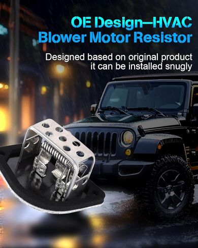 ECCPP Heater Blower Motor Fan Resistor Regulator Replacement Fit for 1981-1988,1991-1996 for Jeep Cherokee,1984-1985 for Grand Wagoneer,1981-1990 for Wagoneer,OE-55036000,56000522,RU-203 Resistor in Saudi Arabia