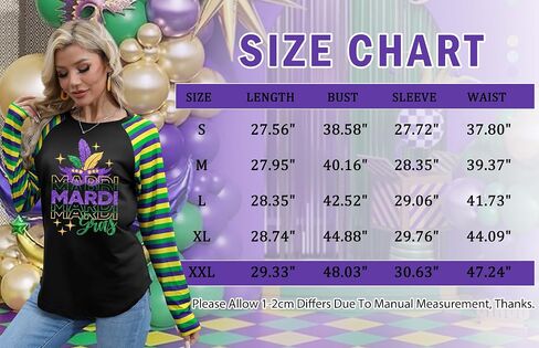Mardi Gras Shirts for Women: Carnival Glitter Mask Graphic T Shirt Mardi Gras Outfit Tuesday Long Sleeve Tops in Kuwait