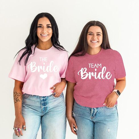 Bride Shirt for Women Bride and Team Bride T-Shirt Matching Bridal Party Wedding Tshirt in Kuwait