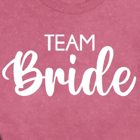 Bride Shirt for Women Bride and Team Bride T-Shirt Matching Bridal Party Wedding Tshirt in Kuwait
