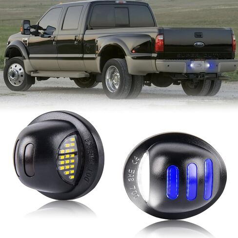Gempro Led License Plate Lights Compatible with Ford F150 F250 F350 F450 F550 Superduty Bronco Excursion Ranger Expedition Explorer Blue Neon Tube Tag Lamps in Saudi Arabia
