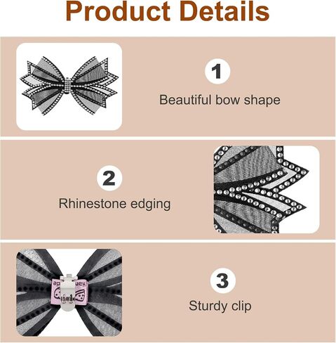 2 Pcs Shoe Clips for Women Dress Shoes, Mesh Bow Rhinestone High Heel Shoe Clips Buckle Detachable Bow Heels Clothing Accessories for Women Girls Bridal Wedding Party Prom Decorations in Kuwait