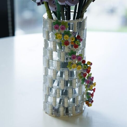 WOWOBONTOY Flower Vase Building Kit, 473PCS Flower Vase Botanical Collection Dried Flower Vase Decor Kit for Flower Bouquet 10280 10313, Mothers Day/Christmas Day Decorations in Kuwait