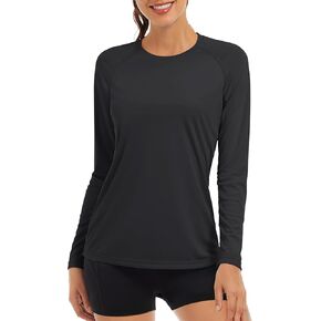 TACVASEN Womens Long Sleeve Rash Guard UPF 50+ UV Sun Shirts Quick Dry Swim Shirt Hiking Tops in Kuwait