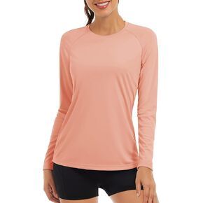 TACVASEN Womens Long Sleeve Rash Guard UPF 50+ UV Sun Shirts Quick Dry Swim Shirt Hiking Tops