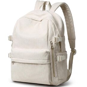 School Backpack Fits 15.6 Inch Laptop Corduroy Bookbag For Teens College Simple Lightweight Travel Casual Work School Backpack in Kuwait
