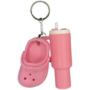 Accessories for Stanley Cup,Cute Cup Key Charms for Women Purse Cute Shoes Keychain Mini Slippers Small Hole Pendant