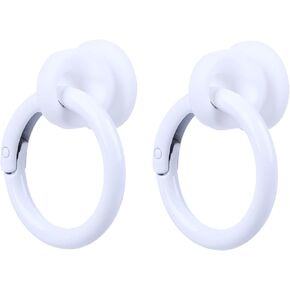 2Pcs Insert Hooks Charm Accessories for Bogg Bags,1.4inch Round Spring Keychain Clip Decorative for Rubber Beach Bag