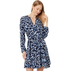 Tommy Hilfiger Women's Paisley Band Collar Dress