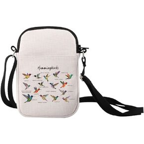 XYANFA Hummingbird Makeup Bag Gift for Hummingbird Lover Hummingbird Themed Gift Birdwatching Gift Hummingbird Cosmetic Bag (Hummingbirds)