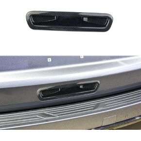 Carbon Fiber Trunk Rear Door Handles Trim Cover for 2021-2024 Chevy Tahoe Suburban
