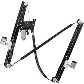 New 1pc Front Driver (Left) Side Power Window Regulator with Motor Assembly Compatible with 02-04 Bravada 02-09 Trailblazer/XL/XUV 04-07 Rainier 05-09 9-7x 03-08 Ascender 7 Seating/113in Base