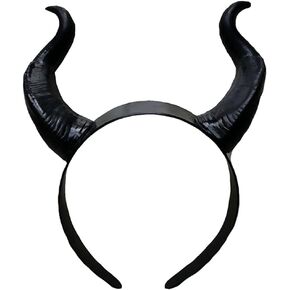 L'VOW Gothic Maleficent Horns Headband Headpiece Maleficent Ears Headdress Halloween Cosplay Costume Accessories