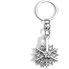 Sparkling Snowflake Keychain,Christmas Snowflake Keychain for Friend, Personalized Cute Keychain for Girlfriend,Wift Husband Valentine and Birthday Gift, Stocking Stuffer Gift, Funny Basket Gift
