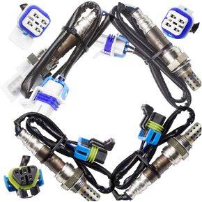 4X Oxygen O2 Sensor 1 & 2 for 2003-2004 Chevrolet Silverado 2500 6.0L; 2003-2006 Chevrolet Silverado 2500 HD 6.0L Upstream + Downstream
