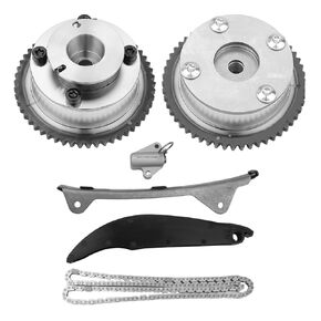JDMON Timing Chain Kit with Intake & Exhaust VVT Gear Sprocket Compatible with Hyundai Elantra Kona Tucson Kia Soul Forte Forte5 Sportage 2014-2020 Replace 24350-2E011 24370-2E010(2PCS)