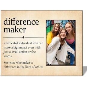 Friendship Gifts for Women Ghost Friends Wood Frames, 4x6 Photo Frame with Stand for Wall and Tabletop Display Gifts for Christmas Halloween, Wall Frame Hanging Frames Friends Picture Frame -44