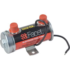 Facet 40007N, Facet Cylindrical 12 volt Fuel Pump, 1/4 NPT, 4-5.5 psi