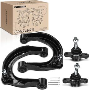 A-Premium Set of 4, Front Upper Control Arm, Lower Ball Joint, Compatible with Hyundai Sonata 2006-2010, Azera 2006-2011, Kia Amanti 2007-2009
